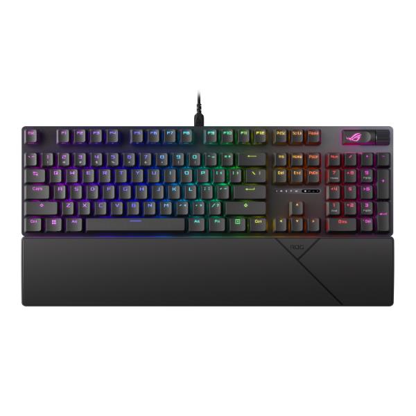 ASUS ROG Strix Scope II X, Full-size (100%), Cablato, USB, Interruttore a chiave meccanica, LED RGB, Nero