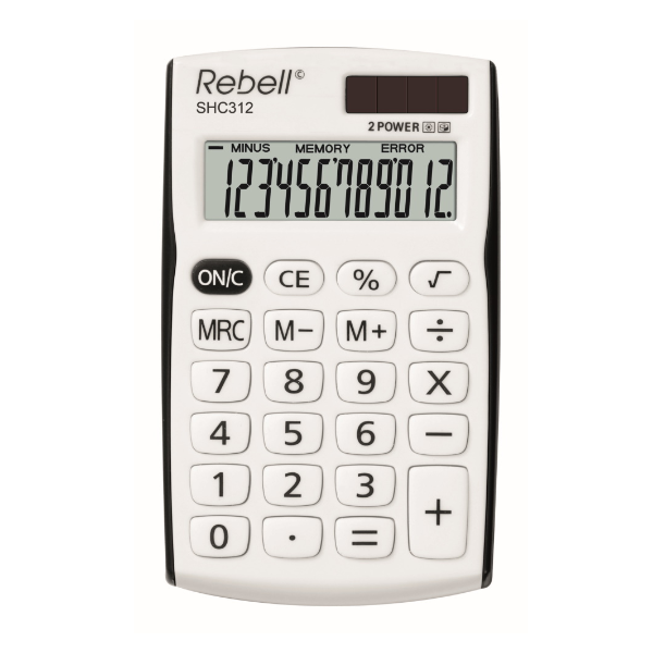Rebell SHC312, Tasca, Calcolatrice di base, 12 cifre, …
