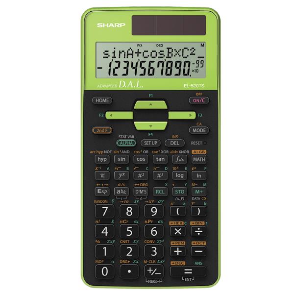 Calcolatrice scientifica Sharp EL-520TSBGR con 420 funzioni e …