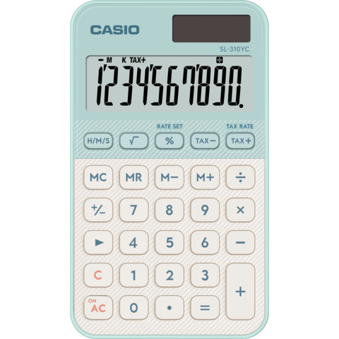 Calcolatrice tascabile Casio SL-310YC-LG-W-EP