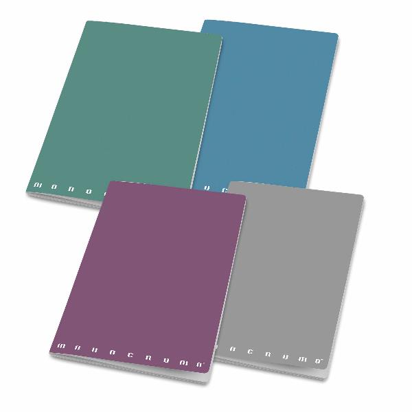 Quaderno A4 con copertina plastificata, rilegatura a punto …