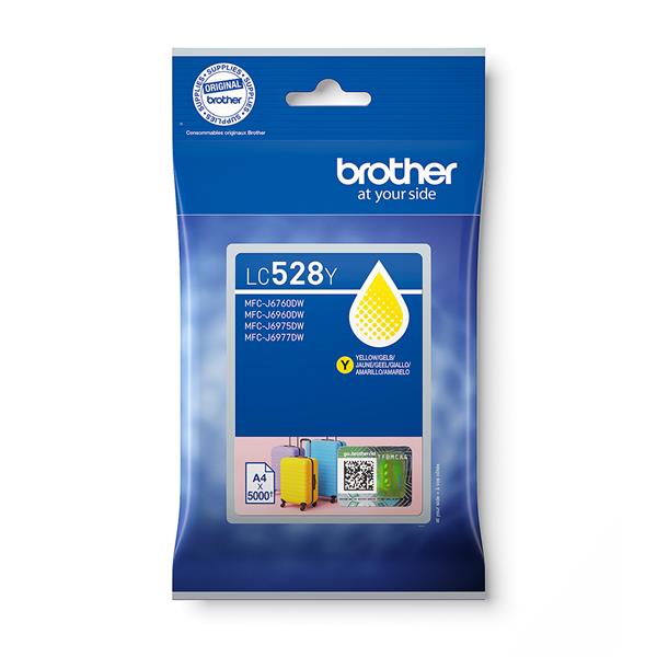Brother LC528Y, Giallo, 1 pz, 5000 pagine, Confezione singola