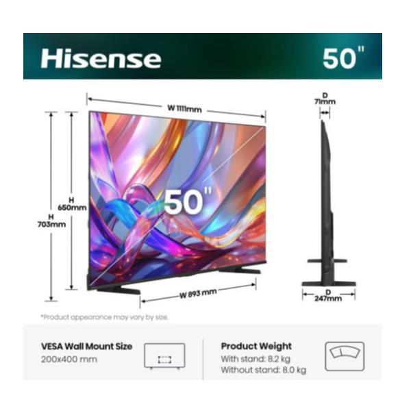 Hisense 50E79S, 127 cm (50ʺ), 3840 x 2160 …