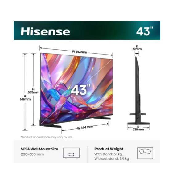 Hisense 43E79S, 109,2 cm (43ʺ), 3840 x 2160 …