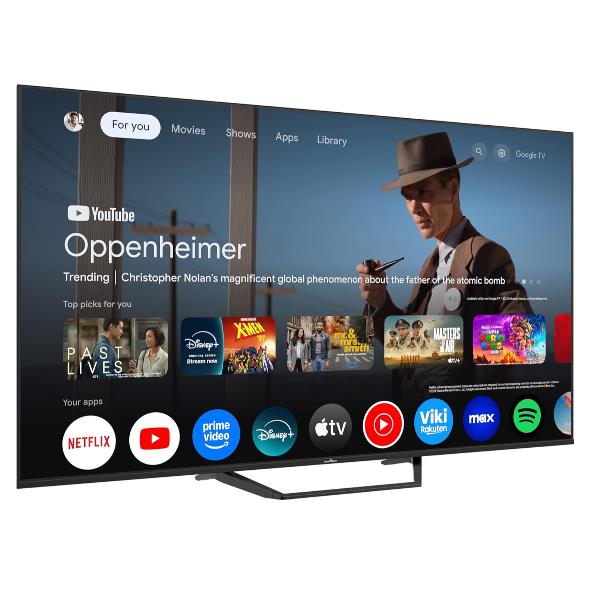 Televisore Smart Tech 65" QLED 4K con Google …