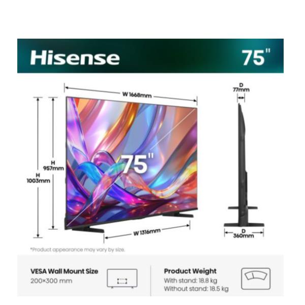 Hisense 75E79S, 190,5 cm (75ʺ), 3840 x 2160 …
