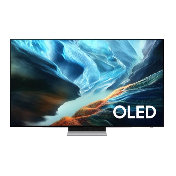 Samsung OLED AI TV 55ʺ QE55S90HAEXZT 4K, Processore NQ4 AI Gen3, 4K AI Upscaling Pro, Glare Free, OLED HDR+, Motion Xcelerator 165Hz, Dolby Atmos & OTS Lite, Laser Slim Design, Vision AI Smart TV, 2026, 139,7 cm (55ʺ), 3840 x 2160 Pixel, OLED, Smart TV, Wi-Fi, Nero