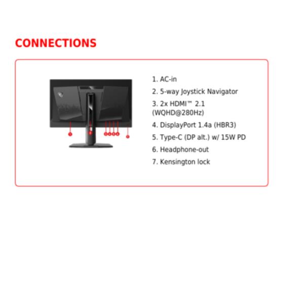 MSI MAG 271QP QD-OLED X28, 67,3 cm (26.5ʺ), …