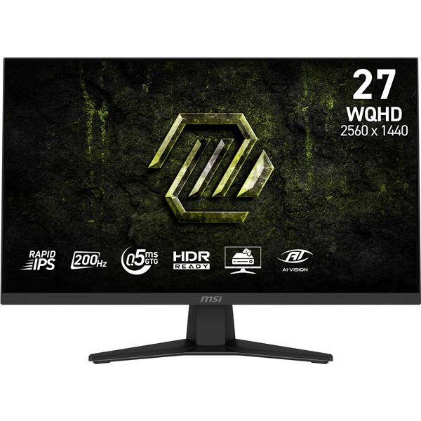 MSI MAG 274QF E20, 68,6 cm (27ʺ), 2560 x 1440 Pixel, Wide Quad HD, LCD, 0,5 ms, Nero