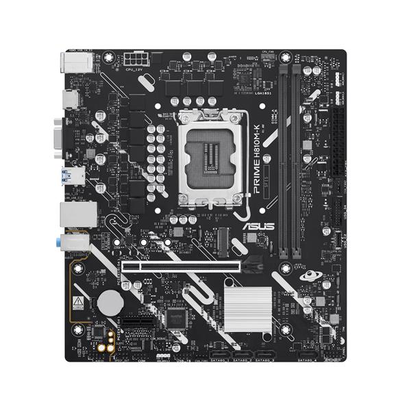 ASUS PRIME H810M-K, Intel, LGA 1851 (Socket V1), Intel Core Ultra (Series 2), LGA 1851, DDR5-SDRAM, 128 GB