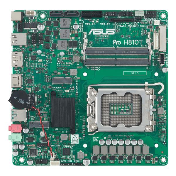 ASUS Pro H810T-CSM, Intel, LGA 1851 (Socket V1), Intel Core Ultra (Series 2), DDR5-SDRAM, 128 GB, SO-DIMM