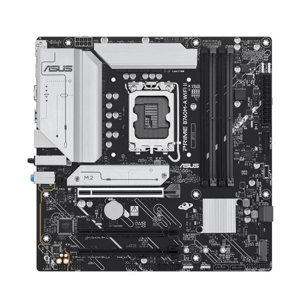 ASUS PRIME B760M-A WIFI II, Intel, LGA 1700, Intel® Celeron®, Intel Core i3 12th Gen, Intel Core i3 13th Gen, Intel Core i3 14th Gen, Intel..., LGA 1700, DDR5-SDRAM, 256 GB