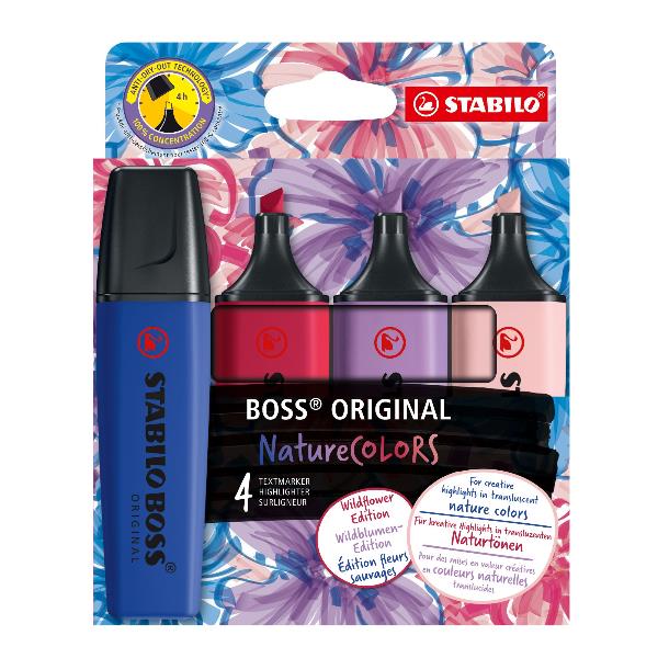 Evidenziatori Stabilo Boss Wildflowers - punta a scalpello …