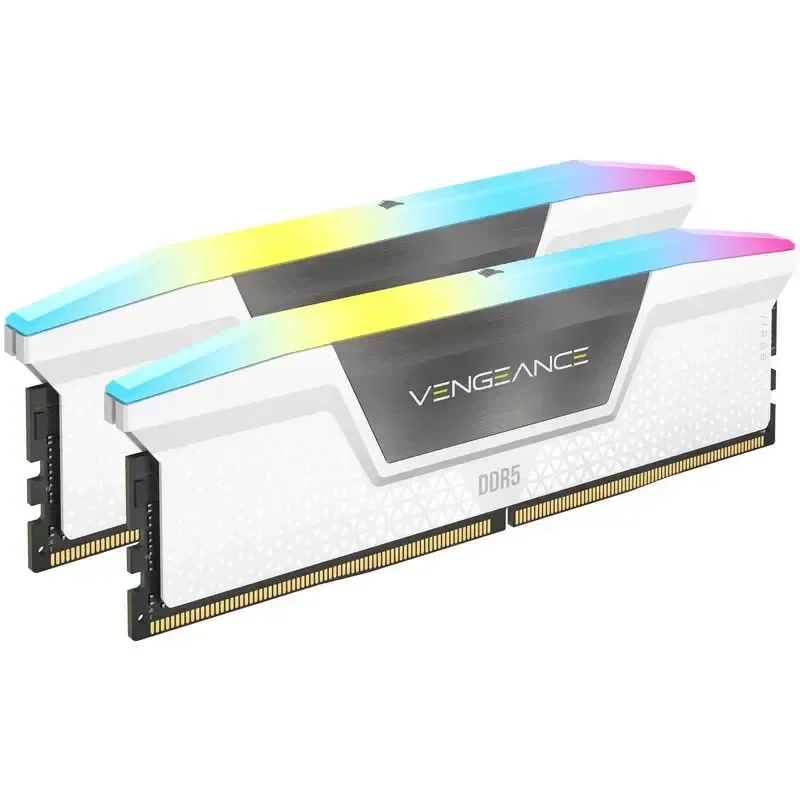 Corsair Vengeance RGB DDR5 32GB (2x16GB) 6000MHz CL38 White - Intel XMP & AMD EXPO