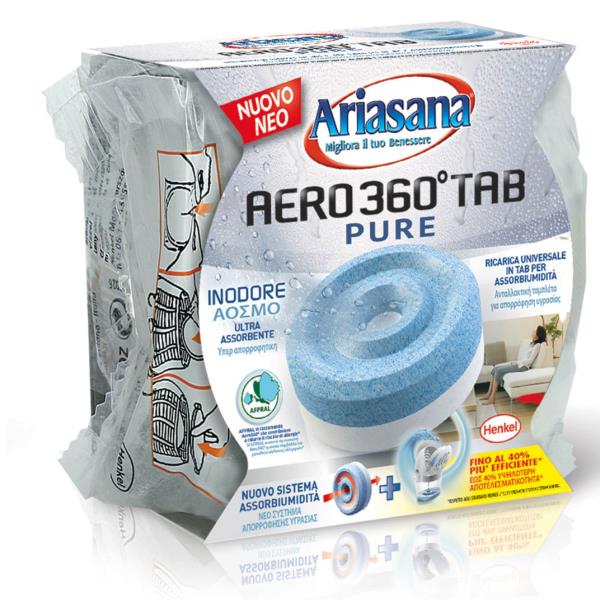 Profumatori e mangiaumidità Ariasana Aero 360° ricarica tab …
