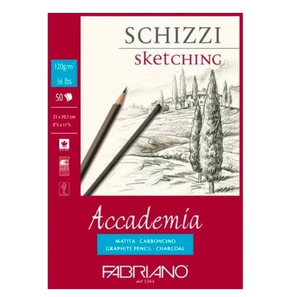 Blocco collato Fabriano Accademia grana naturale 120 g …