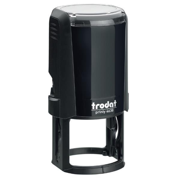 Timbro di testo autoinchiostrante max 12 righe Trodat 4638 Printy Ø 38 mm - cartuccia NON inclusa - 76879