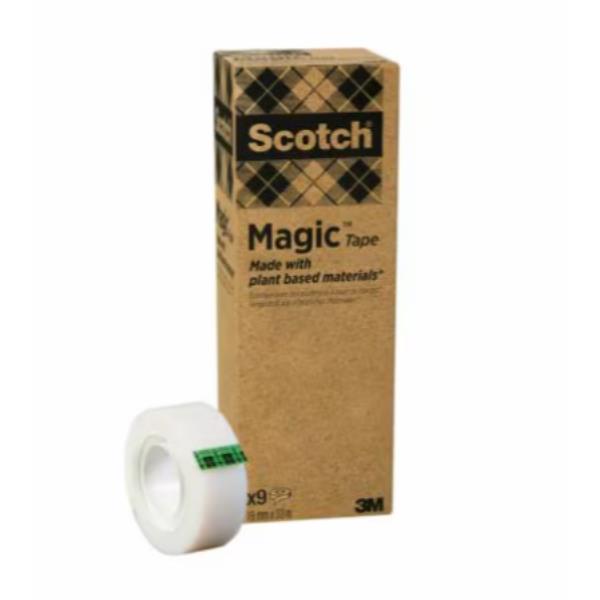 Nastro adesivo Magic 900 - 19 mm x 33 m - acrilico - trasparente - Scotch - Value Pack 9 rotoli