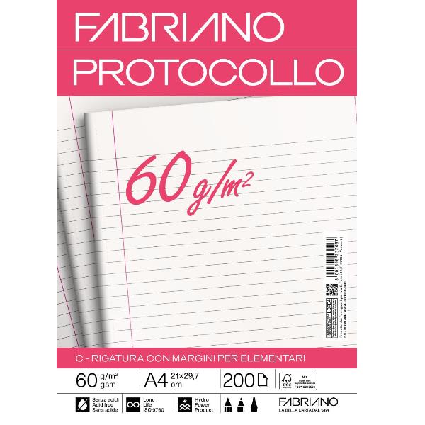 Foglio protocollo - A4 - 1 rigo c/margine …
