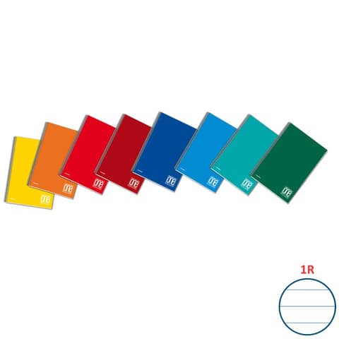Maxiquaderno One Color - A4+ - 1 rigo …