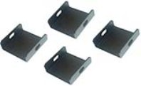 ITRack 309121, Kit di montaggio, Acciaio, Nero, 4 …