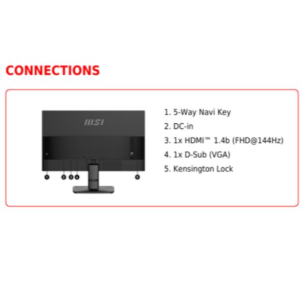 MSI Pro MP245 E14VL, 60,5 cm (23.8ʺ), 1920 …