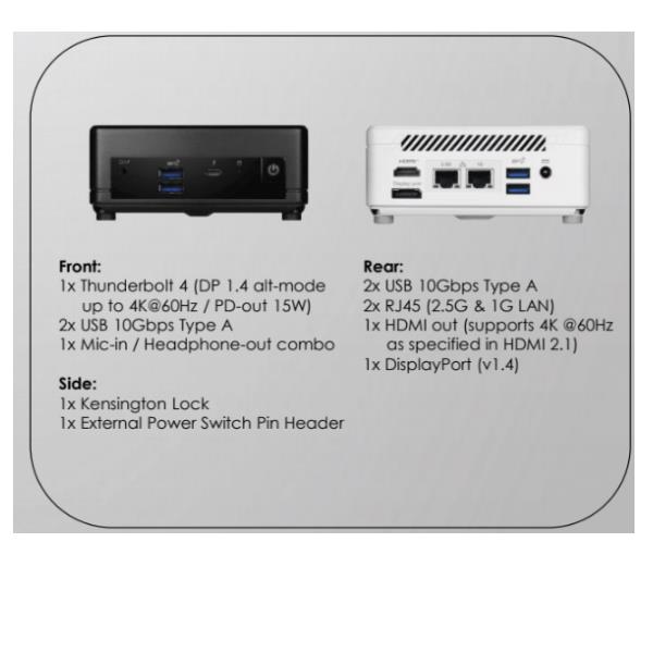 MSI Cubi 5 1M-498EU, Intel Core 3, 100U, …