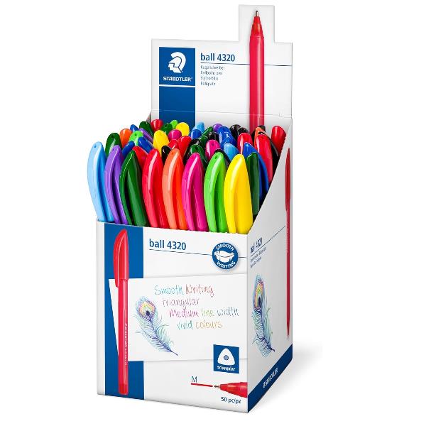 Penne a sfera triangolari Staedtler 4320MKP50, confezione da …