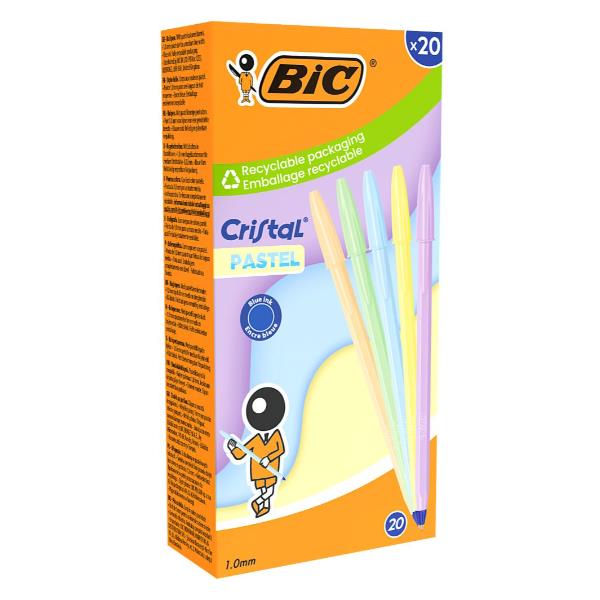Penna a sfera BIC Cristal Pastel, punta 1 …