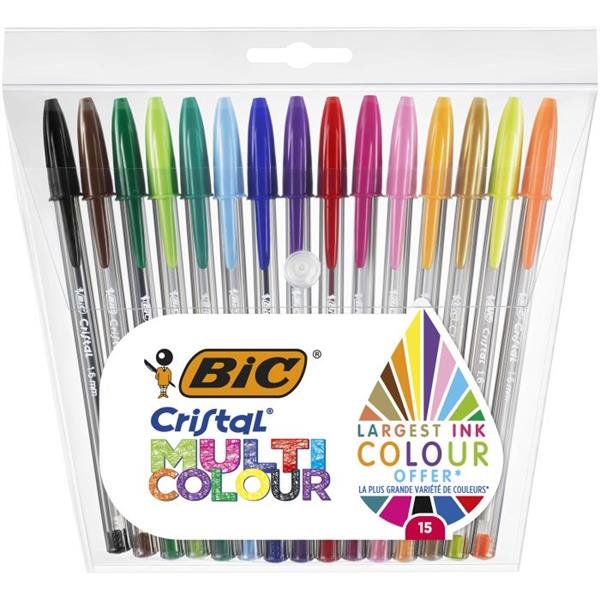 Set di 15 penne a sfera BIC Cristal …
