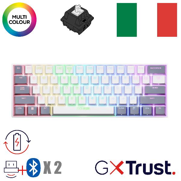 Trust GXT 873 Acira, Wireless, Bluetooth, Interruttore a …