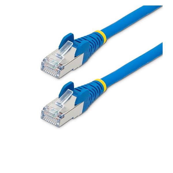 StarTech.com Cavo Ethernet CAT 6a - 7m - Blu - Cavo di rete LAN Low Smoke Zero Halogen (LSZH) - 10GbE 500MHz 100W PoE++ - Filo/Cavo patch schermato S/FTP con spinotto RJ45 antigroviglio e rilievi di trazione, 7 m, Cat6a, S/FTP (S-STP), RJ-45, RJ-45, Blu