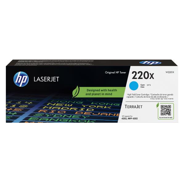 Hp - Toner originale LaserJet HP 220X - Ciano - W2201X - 5.500 pag