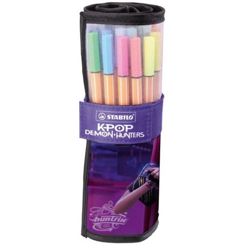 Rollset fineliner Stabilo Point 88 KPop Demon Hunters in conf. da 25 pezzi assortiti - 8825-066