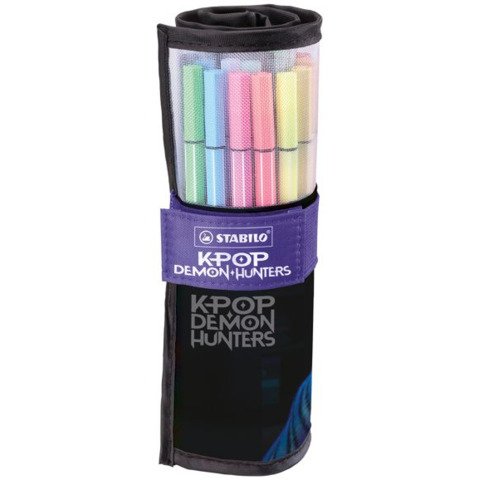 Rollset pennarelli Stabilo Pen 68 KPop Demon Hunters in conf. 25 pezzi assortiti - 6825-066