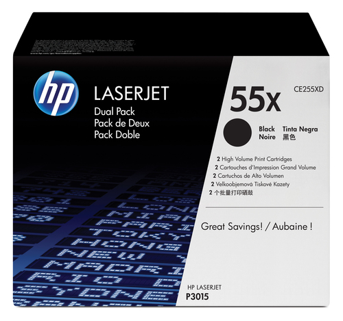 Hp - Confezione 2 Toner originale - 55X …