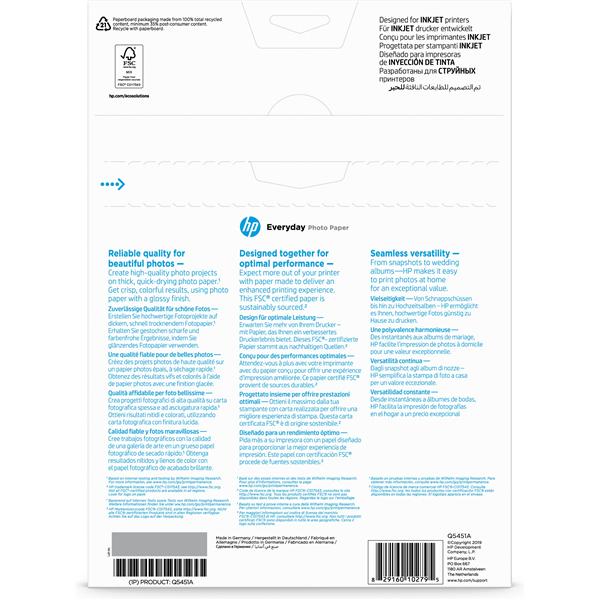 Hp - Confezione da 25 Fogli Carta originale …