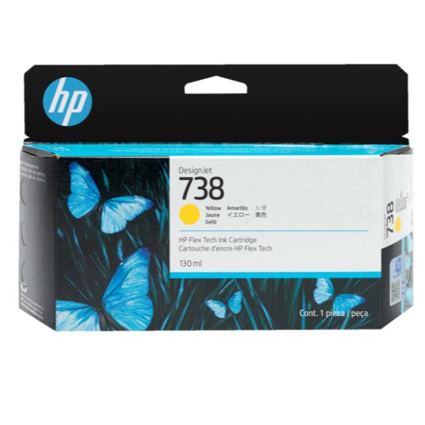 Hp originale - Cartuccia Ink DesignJet 738 - Giallo - 498N7A - 130ml