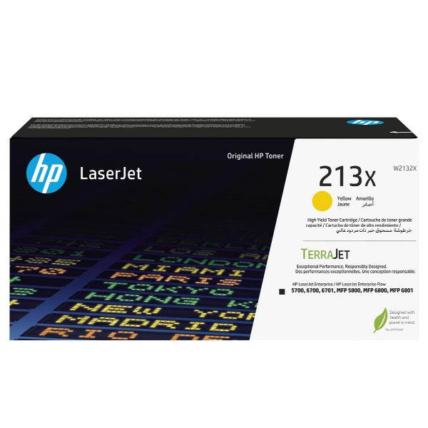Hp - Toner originale LaserJet HP 213X - Giallo - W2132X - 6.000 pag