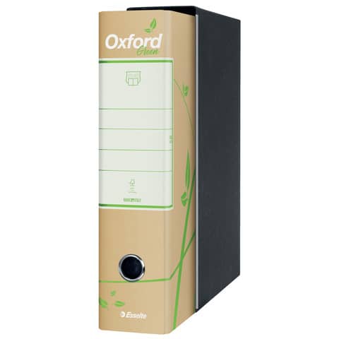 Registratore Oxford Green G85 - dorso 8 cm - protocollo 23 x 33 cm - avana - Esselte