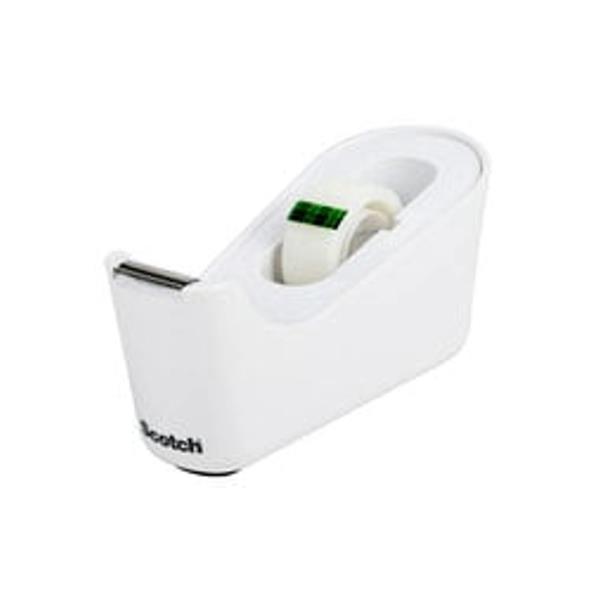 Dispenser da tavolo Magic C 18 - per nastri 33 m - 1 rotolo magic incuso - bianco - Scotch
