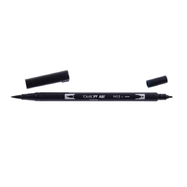 Pennarello Dual Brush N15 - nero - Tombow