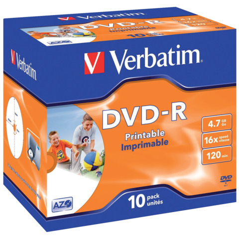 Verbatim - Scatola 10 DVD-R - Jewel Case …