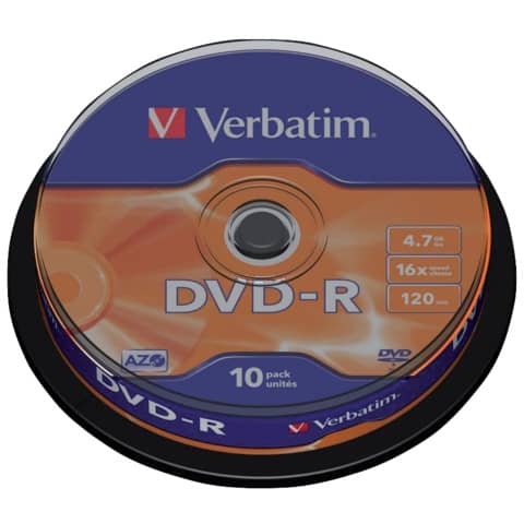 Verbatim - Scatola 10 DVD-R - serigrafato - …