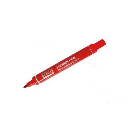 Marcatore permanente N50 - punta tonda - rosso …
