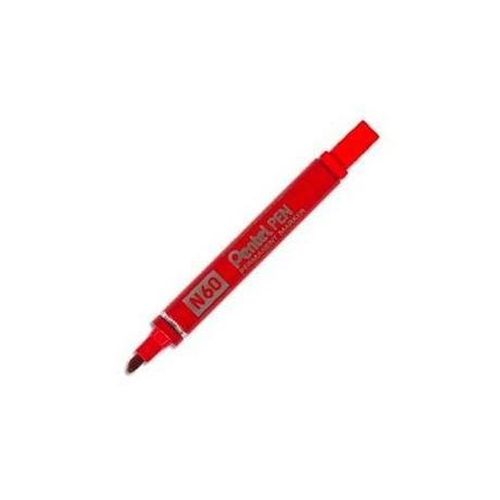 Marcatore permanente N60 - punta scalpello - rosso …