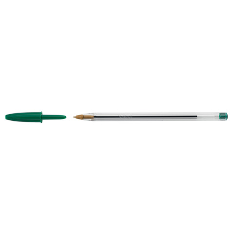 Penna a sfera Cristal - punta media 1,0mm - verde - Bic - conf. 50 pezzi