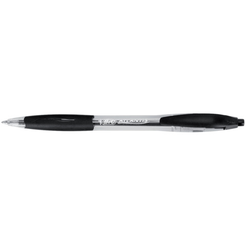 Penna a sfera a scatto Atlantis Classic - punta 1,0mm - nero - Bic - conf. 12 pezzi