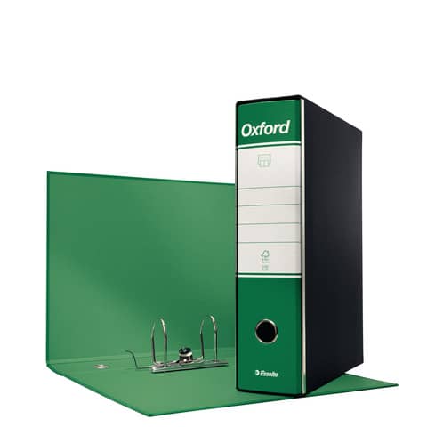 Registratore Oxford G85 - dorso 8 cm - protocollo 23 x 33 cm - verde - Esselte