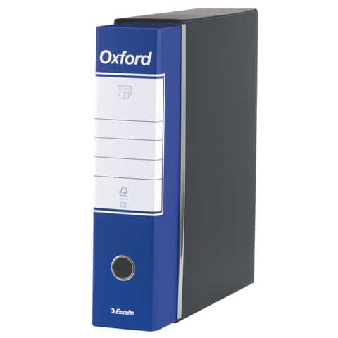 Registratore Oxford G83 - dorso 8 cm - commerciale 23 x 30 cm - blu - Esselte